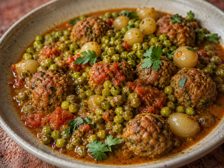 Boulettes de boeuf et petits pois : une recette familiale réconfortante