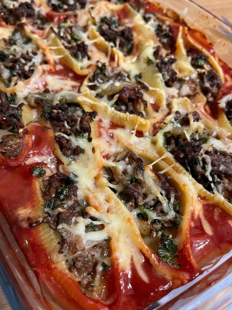 Conchiglionis farcis au bœuf